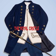 New Navy Blue Wool Revolutionary War Authentic Mode Elements Jacket Fast Ship picture