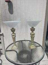 antique vintage table lamps pair picture