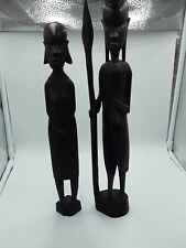 Besmo Kenya Tribal Art Decor Hand Carved Wood African Statue Figures picture