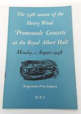 Vintage 1948 54th Season Promenade Proms Concert Programme Royal Albert Hall picture