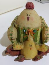 vintage chicken figurines with baby chick very rare made to look like a doll picture