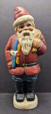 1988 Vaillancourt Folk Art Santa Clause & Toy Bag Figurine #14 Sutton Mass picture