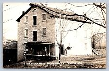 J48/ Marcellus New York RPPC Postcard c1910 Old Stone Mill Occupational 18 picture