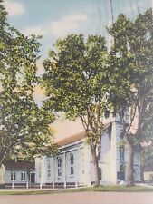 C 1943 First Congregational Church Lee MA Vintage Linen Postcard picture