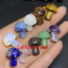 10pcs Natural Mixed mushroom Quartz Crystal mushroom Pendant Reiki Healing Gem picture