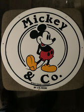 Vintage 2 Sided Walt Disney Retail Display Sign Mickey & Co. By J.G. Hook 