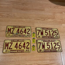 1962 MN license plates + 64 tabs picture