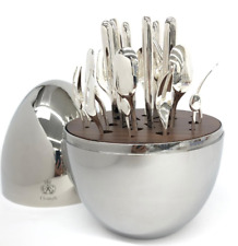 CHRISTOFLE Mood Party 25 Pcs Silver Plated Flatware Set  EGG CAPSULE picture