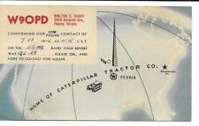 QSL 1946 Peoria IL    radio card    picture