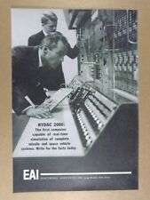 1963 EAI HYDAC 2000 Computer vintage print Ad picture