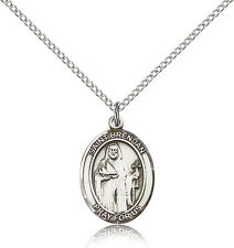 Saint Brendan The Navigator Medal For Women - .925 Sterling Silver Necklace O... picture