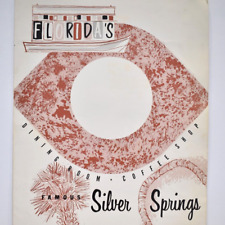 1950s Silver Springs Dining Room Restaurant Coffee Shop Menu State Park Florida picture