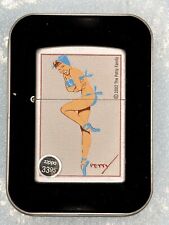 Vintage 2002 Cool Cathy Petty PinUp Chrome Zippo Lighter NEW picture