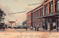 Hilversum Holland Train Railroad Station Depot Early 1900s Vtg Postcard A63 picture