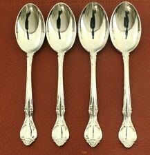 4 Towle Lauffer Germany Stainless Rose Antique 18/8 Teaspoons Restored Near Mint picture