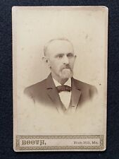 Antique Rich Hill Missouri MO Identified Handsome Man Cabinet Photo Card picture