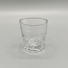 Vintage Clear Pressed Glass 70s Style Embossed Hobnail Shot Glass 2