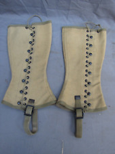 Pair Of WWI WWII US Military Army Leggings Gaiters #1 picture