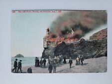 Postcard Cliff House Burning San Francisco California 1907 Antique Vintage picture