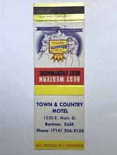 Best Western Hotel Motel Resort Barstow California Matchbook Cover Matchbox picture