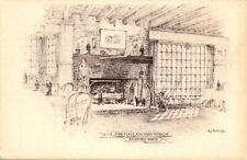 VTG postcard advertisement-FIRE PLACE AND EAST WINDOW SANFORD BARN New Haven CT. picture