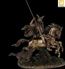 Invincible God ODIN Riding Sleipnir VERONESE Figurine Hand Painted Great Gift picture