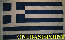 3'x5' Greece Greek Flag Outdoor Indoor Banner Hellas Athens Hellenic Huge 3x5 picture