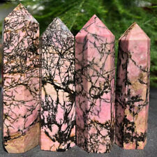 Wholesale Lot 4.4Lb Natural Rhodonite Obelisk Tower Point Crystal Healing Energy picture