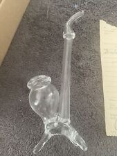 Vintage Handmade Glass Tobacco Pipe  picture