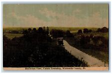 Whiteside County Illinois Postcard Bird's-Eye View Ustick Township c1910 Vintage picture