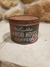 Vintage McLaughlin's Manor House Coffee Tin w/ great patina picture
