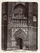 J. Laurent & C.a., Spain, Avila, Vintage Cathedral Cover Albumen Print. picture
