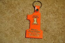 Vintage Wilson’s Cheese Shoppe Shop Key Ring Pinconning MI Number One Orange picture