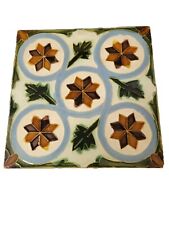 Antique Portuguese Viuva Lamego Lisbon Single Ceramic Tile picture