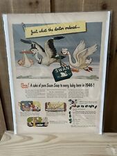 Vintage Magazine Print Ads Swan Soap Carded & Sleeved 1940’s picture