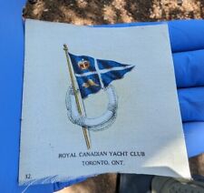 Vtg Royal Canadian Yacht Club Tobacco Silk.  picture