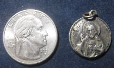 Vintage Scapular Medal Sterling Silver picture