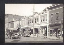 REAL PHOTO WESTERVILLE OHIO DOWNTOWN STREET SCENE OLD CARS POSTCARD COPY picture