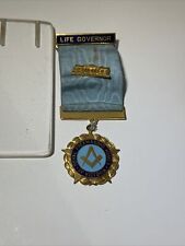 Vintage Royal Freemasons Homes Life Governor Badge Medal Aged  picture