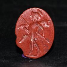Early Ancient Roman Intaglio Jasper Stone Seal Circa 1st Century AD picture