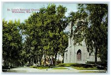 c1910's St. Luke's Episcopal Church Exterior Whitewater Wisconsin WI Postcard picture