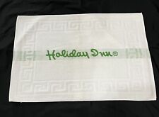 HOLIDAY INN Hotel Bath Mat  All White Heavy Cotton Vintage picture