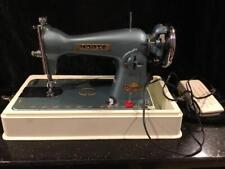 Morse Deluxe  200 All Metal Sewing Machine- Light Blue with Case with acessories picture