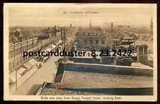 ST. THOMAS Ontario Postcard 1913 View from Grand Central Hotel by ISC Picton picture