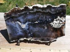 TCR AMETHYST SAGE AGATE/JASPER/LAPIDARY POLISHED (BOTH SIDES) SLAB 195 GRAMS picture