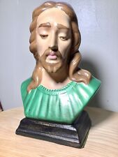 Vintage Holland Mold Jesus Ceramic Bust 1960’s Kitschy Figurine picture