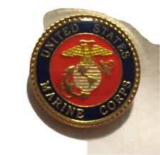 USMC Marines Corps Seal Insignia Logo Lapel Hat Pin Military Size Is 15/16  Inch picture