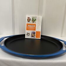 Le Creuset Oval Skinny Griddle Enameled Cast Iron Oval Blue picture