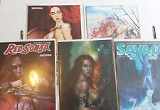Lot Of 5 Red Sonja  Parrillo Virgin Savage Tales Suayan Momoko Age of Chaos picture