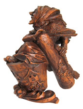 Baba Yaga Statue - Slavic Folklore Crone Goddess - Dryad Design - Wood Finish picture